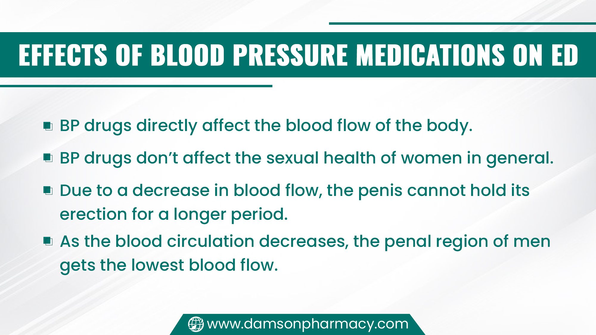 Effects of Blood Pressure Medications on ED Effects of Blood Pressure Medications on ED
