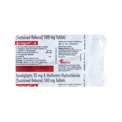 Actiglipt M 1000mg Tablet 1