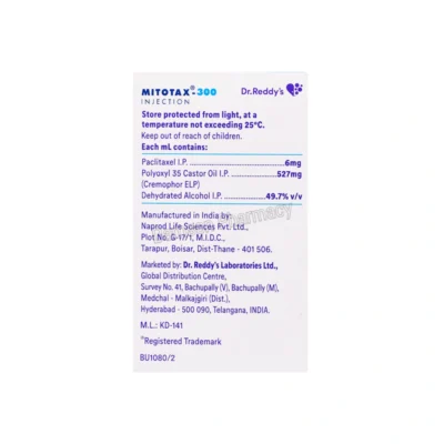 Mitotax 300mg Injection 3