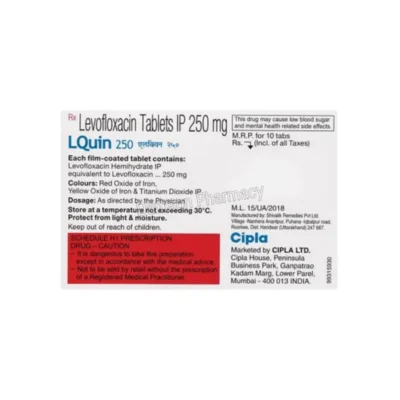 Lquin 250mg Tablets 2