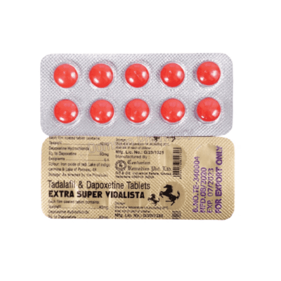Extra Super Vidalista 100mg Tadalafil & Dapoxetine Tablets
